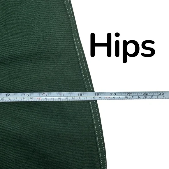 Reformation Cowboy High Rise Straight Jeans Emerald Green Size 26 (meas 28) - Picture 11 of 15